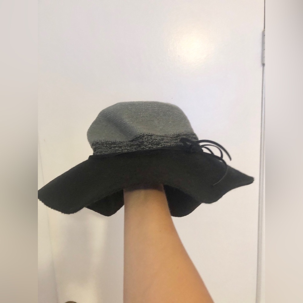 San Diego Hat Company Women’s Foldable SPF 50 Black Grey Floppy Hat Summer Fall - Picture 2 of 7